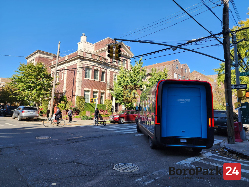 Amazon's Electric Delivery Vans Hit the Streets of Boro Park