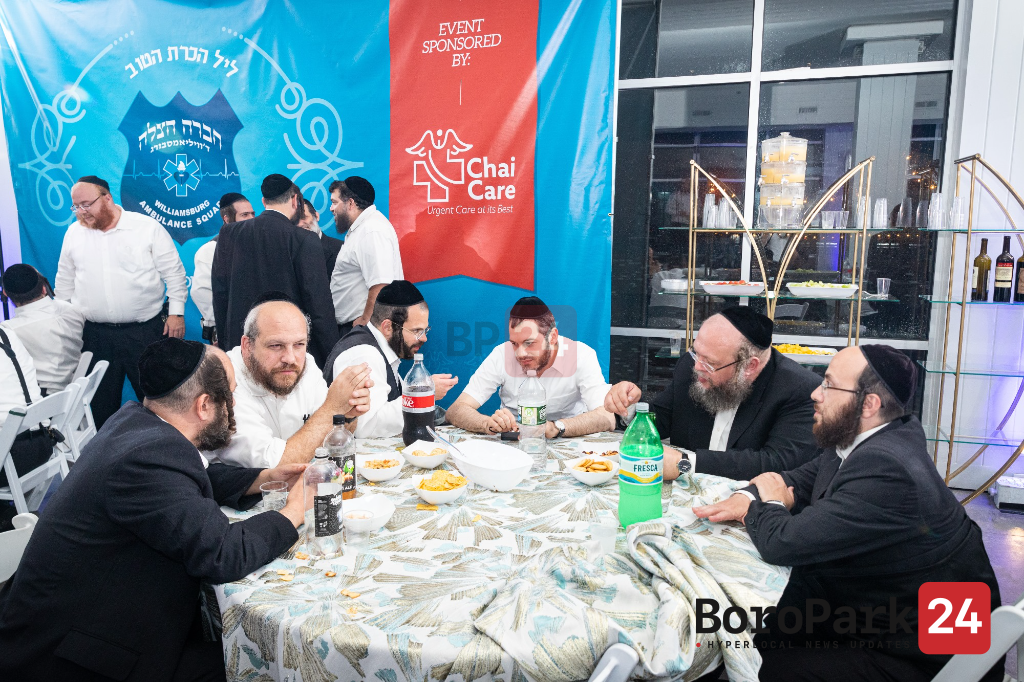 Beautiful appreciation event for Hatzolah of Williamsburg Volunteers